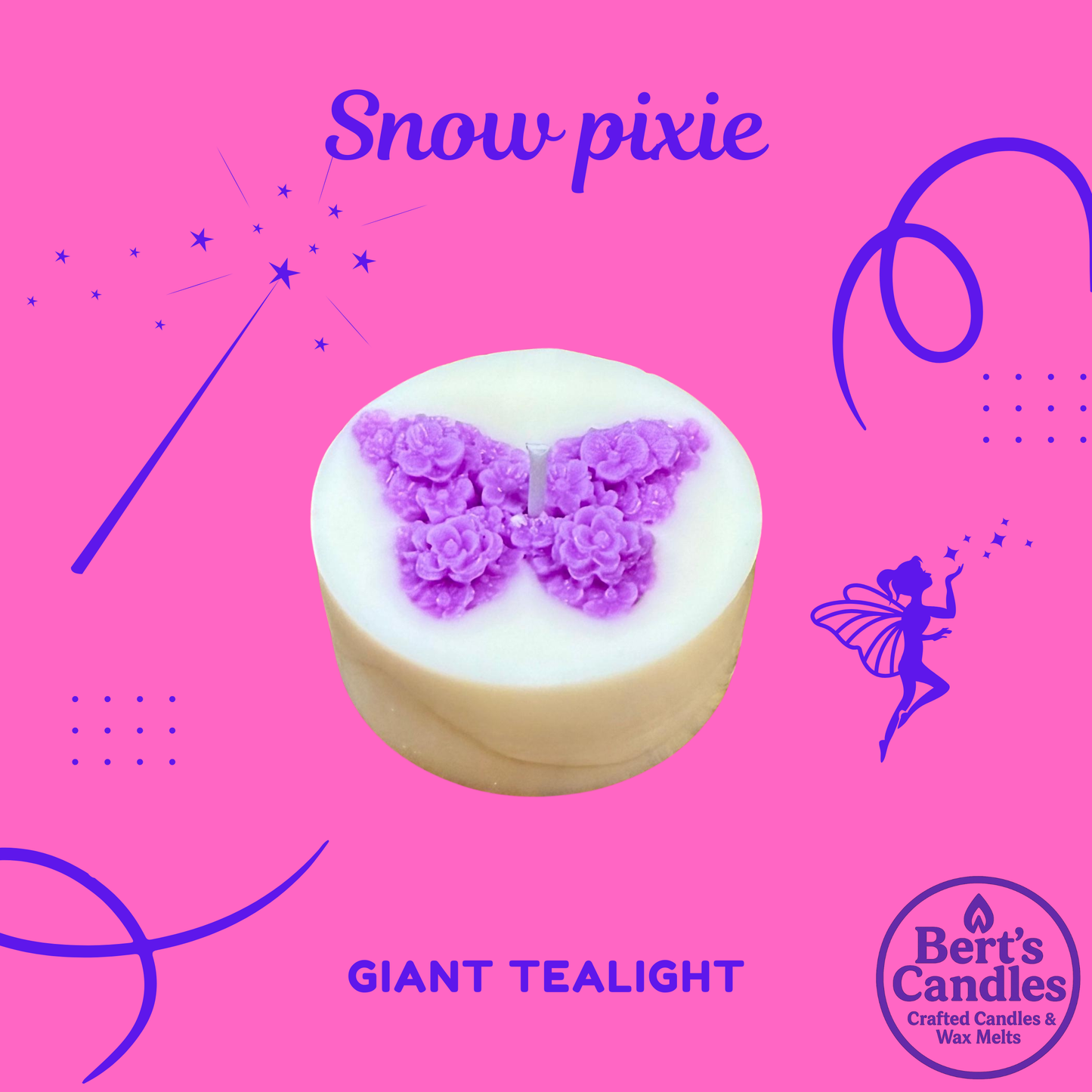 Bert’s Giant Tea Lights – 4 Pack (One of Each Scent)