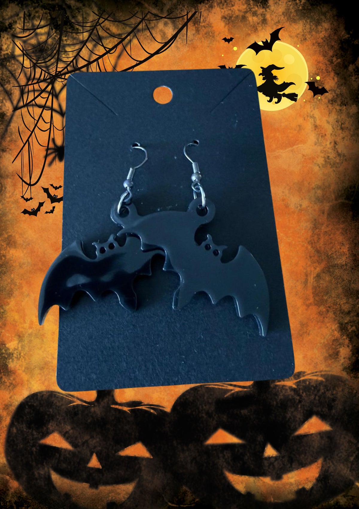 Bat earrings