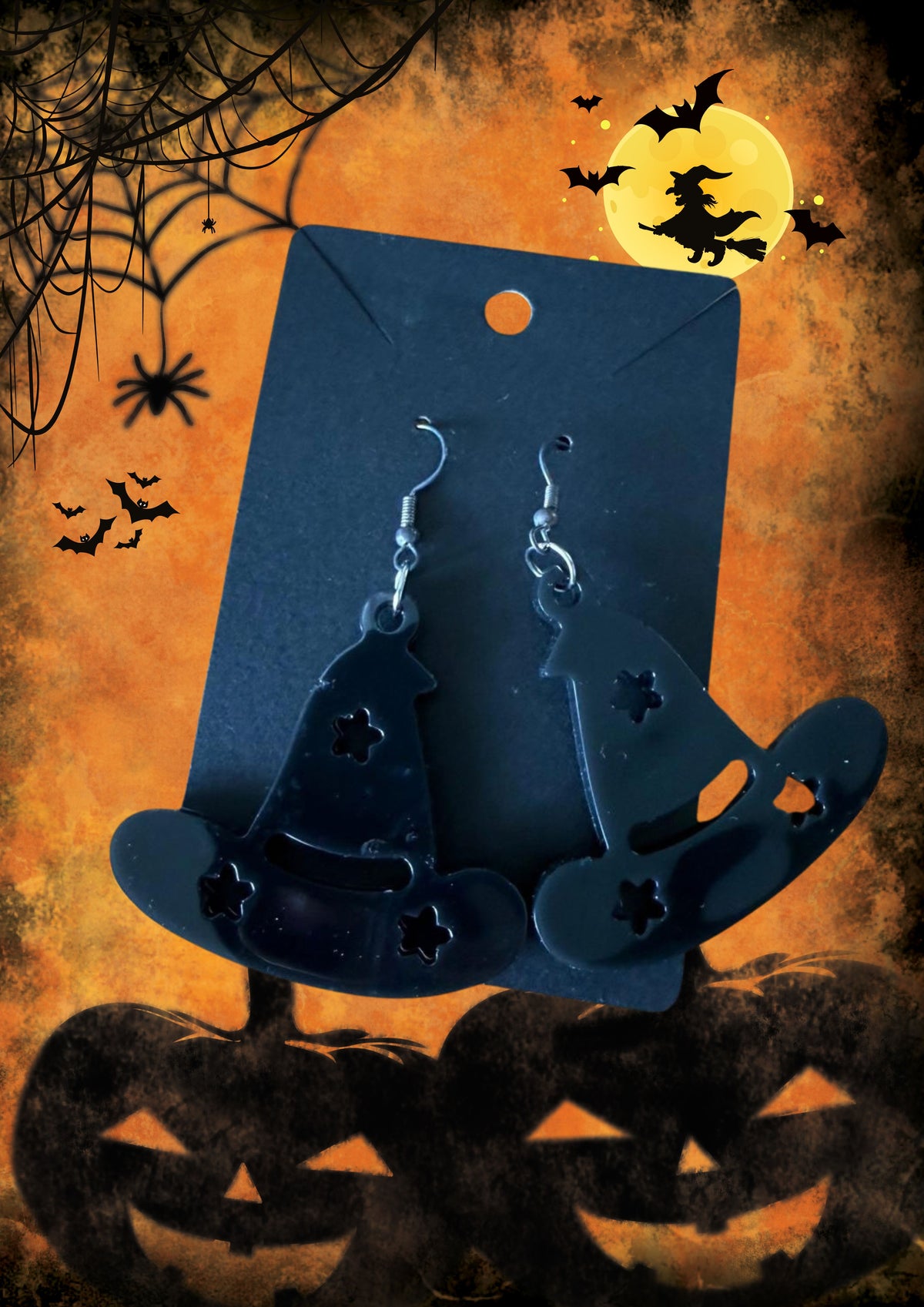 Witches hat earrings