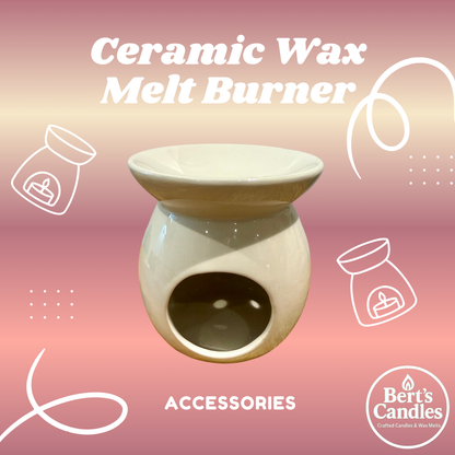 White Ceramic Wax Melt Burner (10cm)