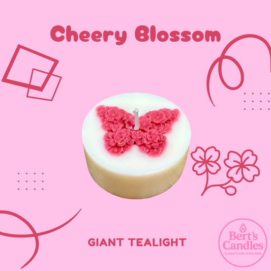 Bert’s Cherry Blossom Giant Tea Lights
