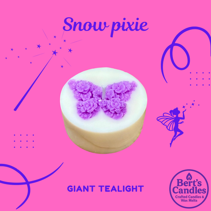 Bert’s Snow Pixie Giant Tea Lights
