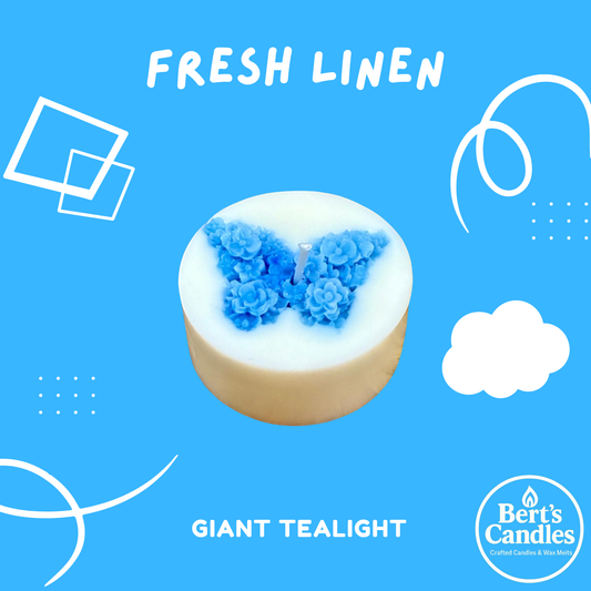 Bert’s Fresh Linen Giant Tea Lights
