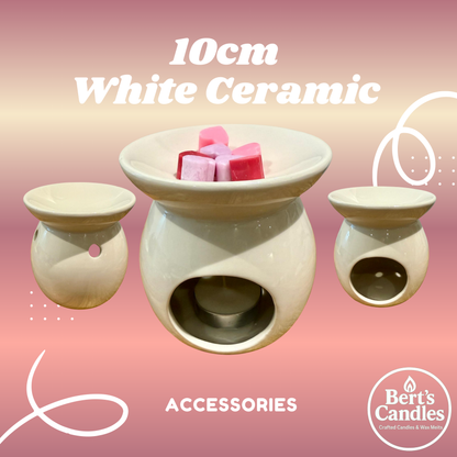 White Ceramic Wax Melt Burner (10cm)