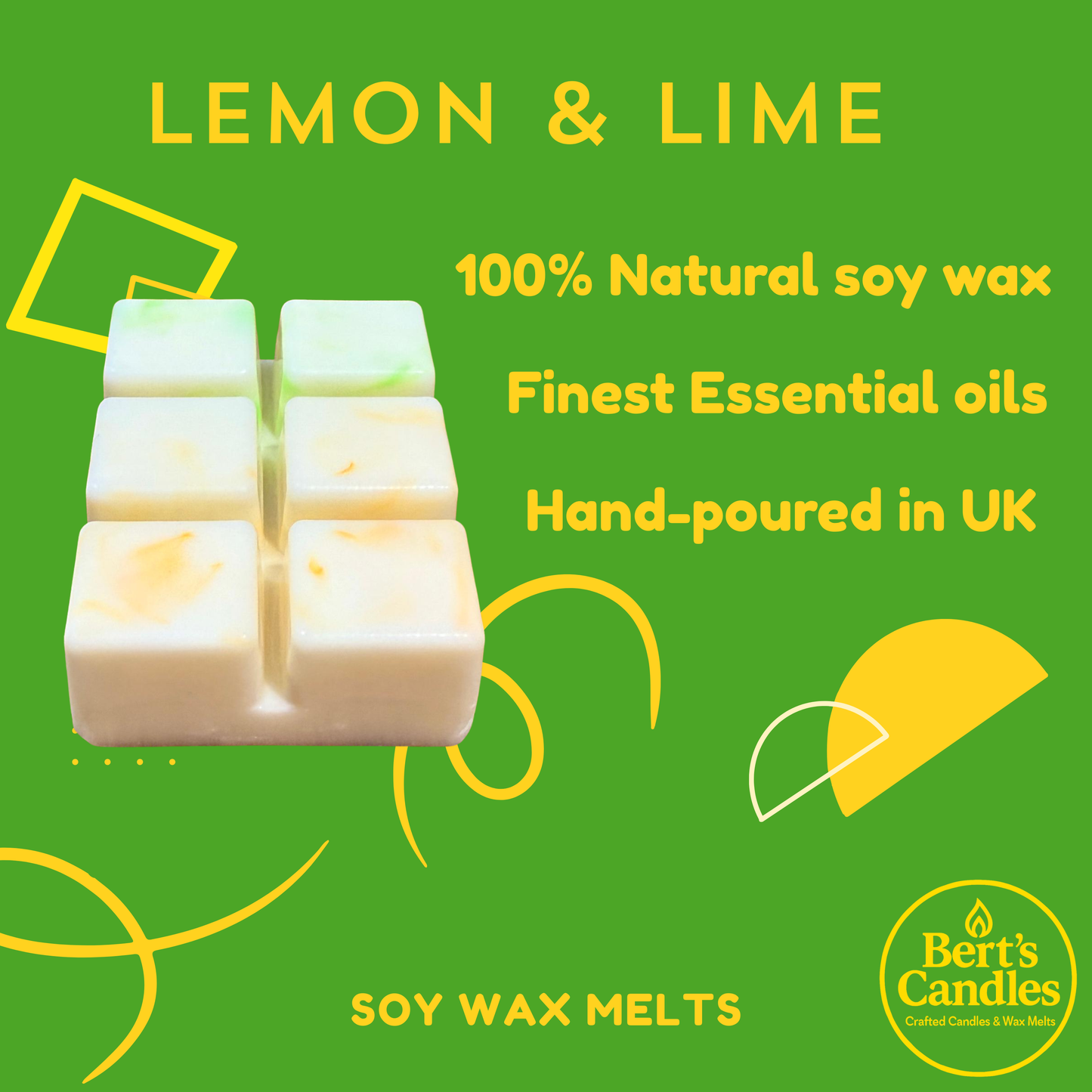 Lemon & Lime Melts (100% Essential Oils)
