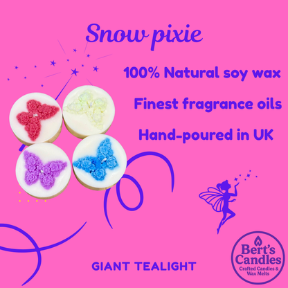 Bert’s Snow Pixie Giant Tea Lights