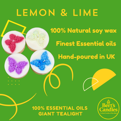Bert’s Lemon & Lime Giant Tea Lights