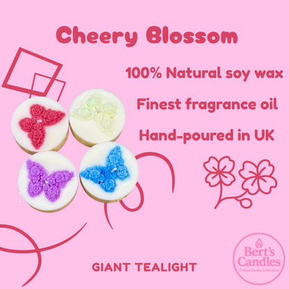 Bert’s Cherry Blossom Giant Tea Lights