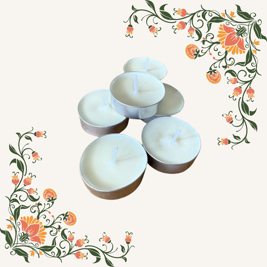 Soy wax tea light candles