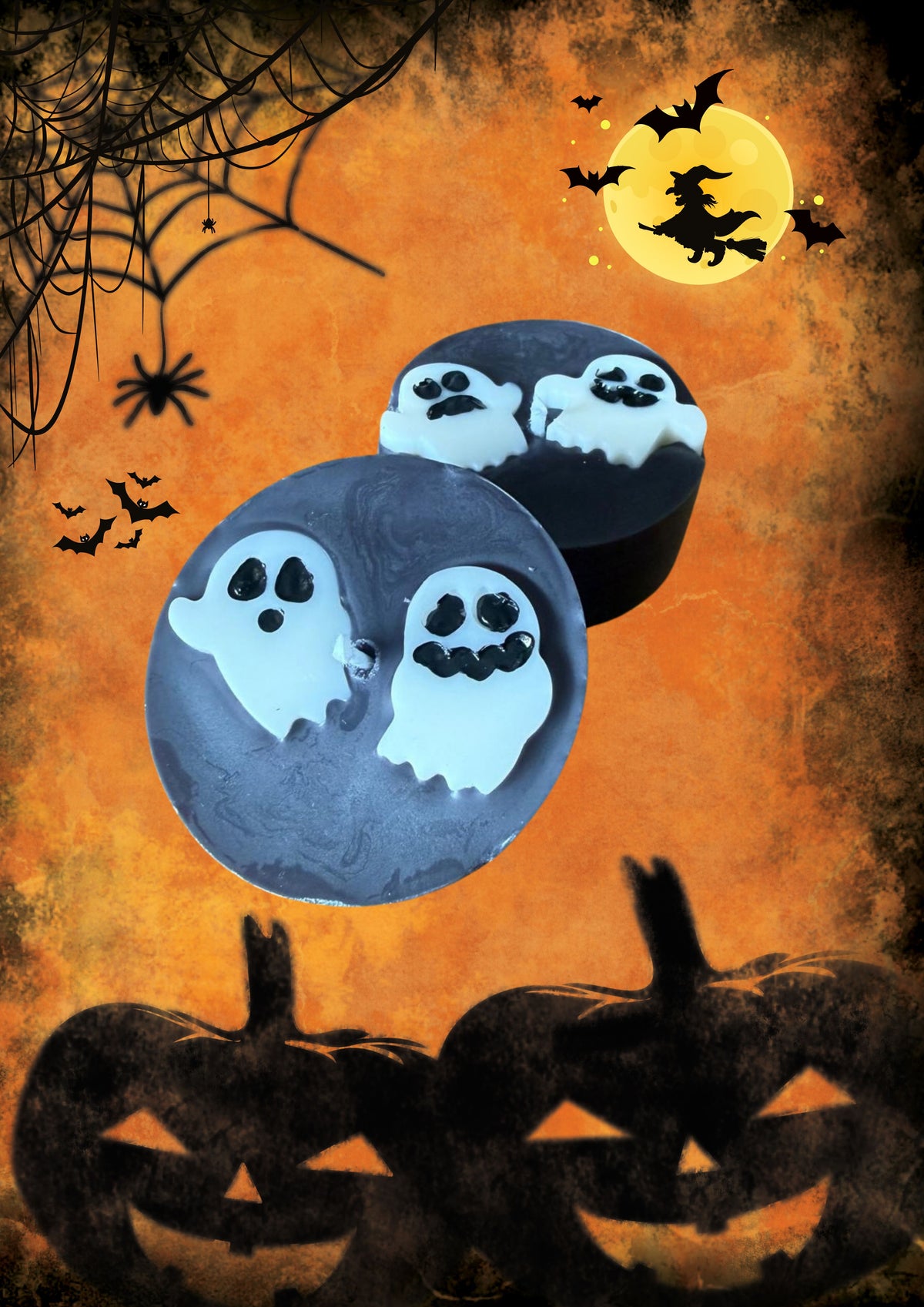 Spooky giant tea light candles