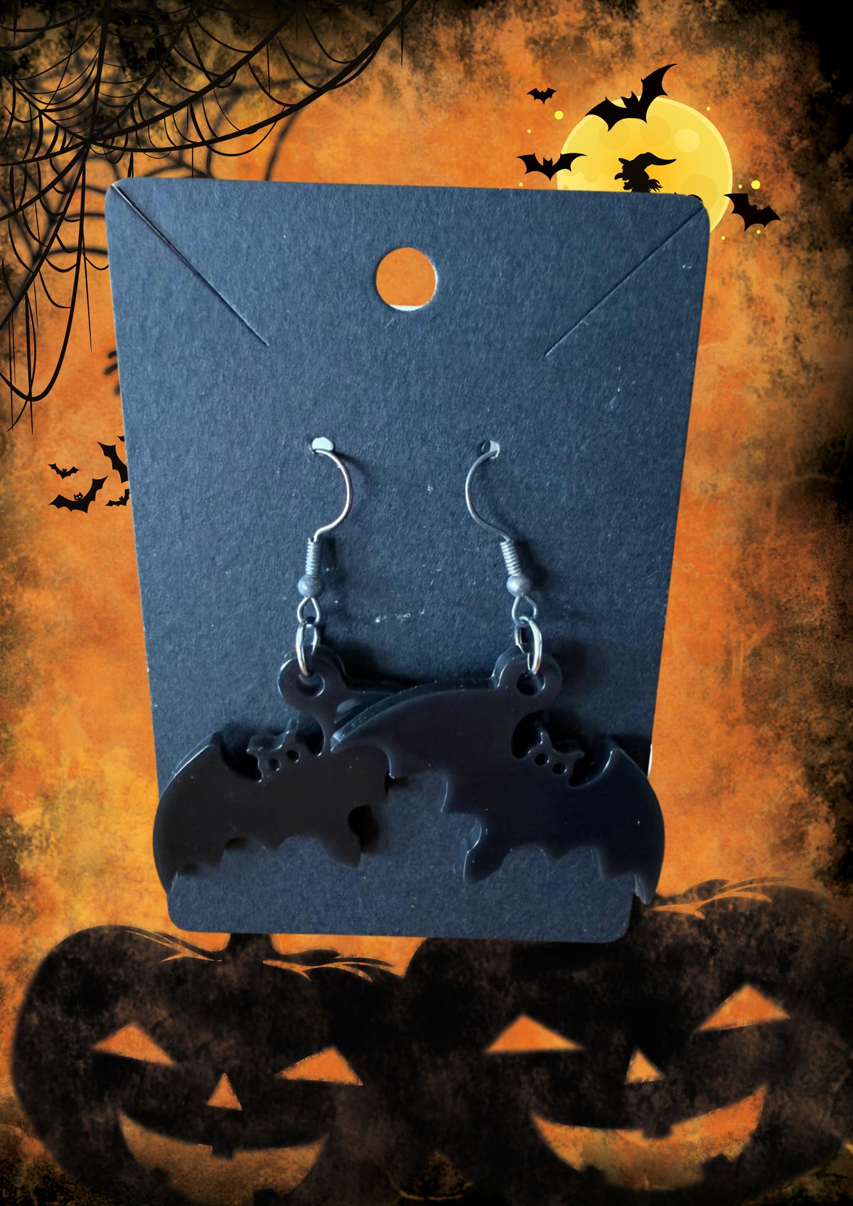 Bat earrings