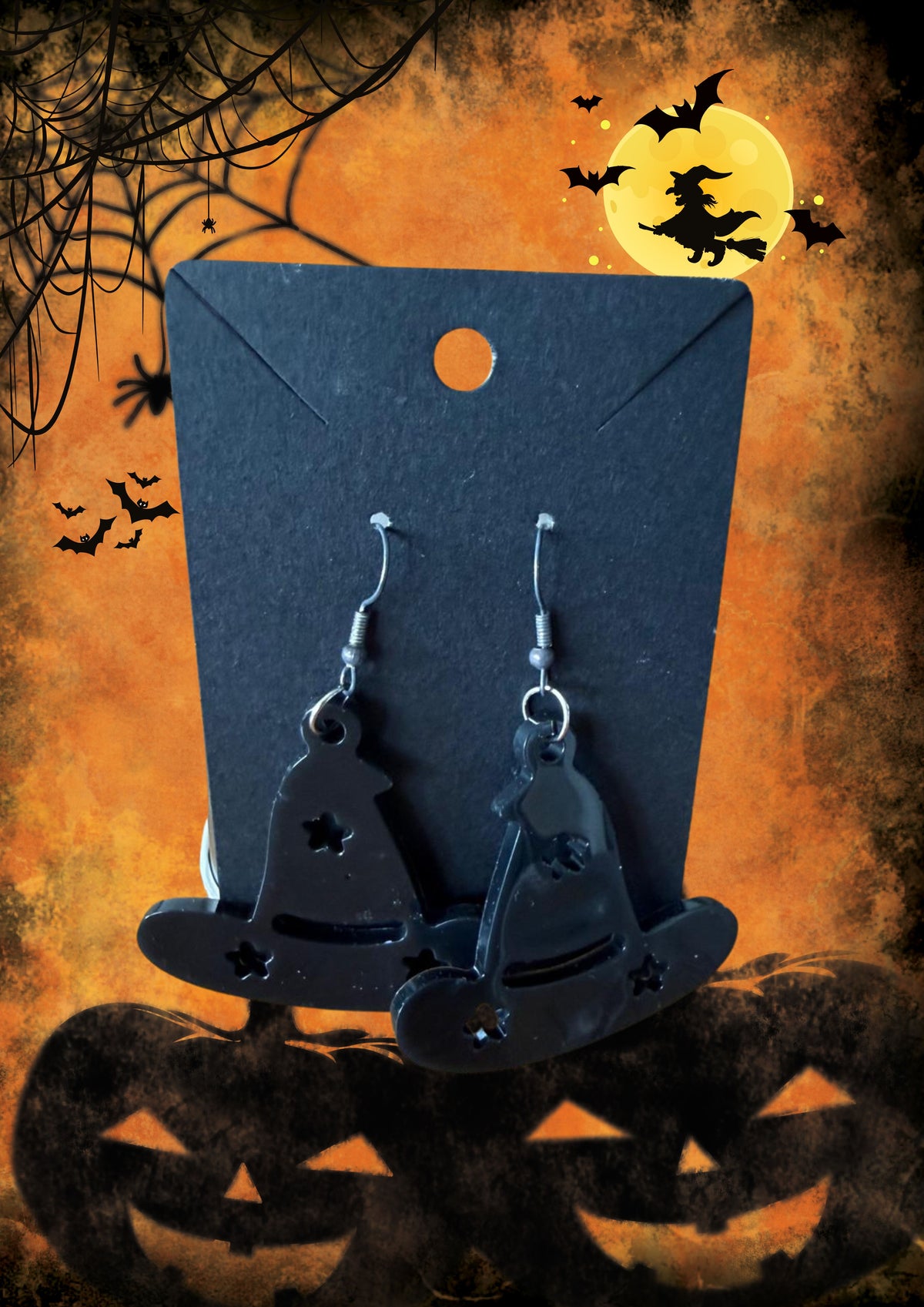 Witches hat earrings