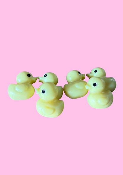 Tub of yellow duck wax melts