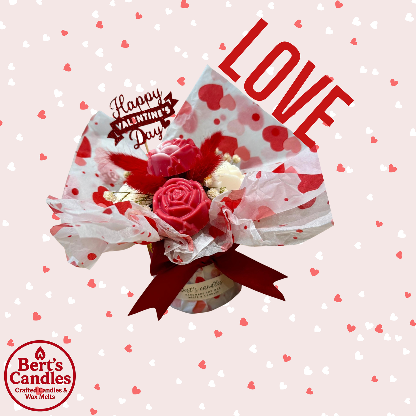 Wax Melt Valentines Bouquet
