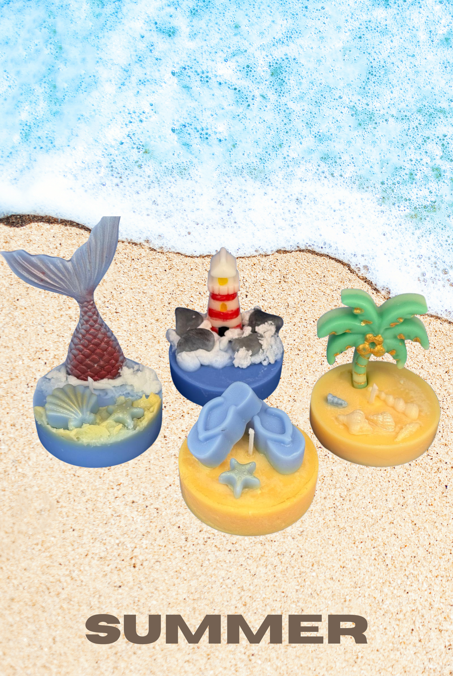 Beach Set Giant Tea Lights